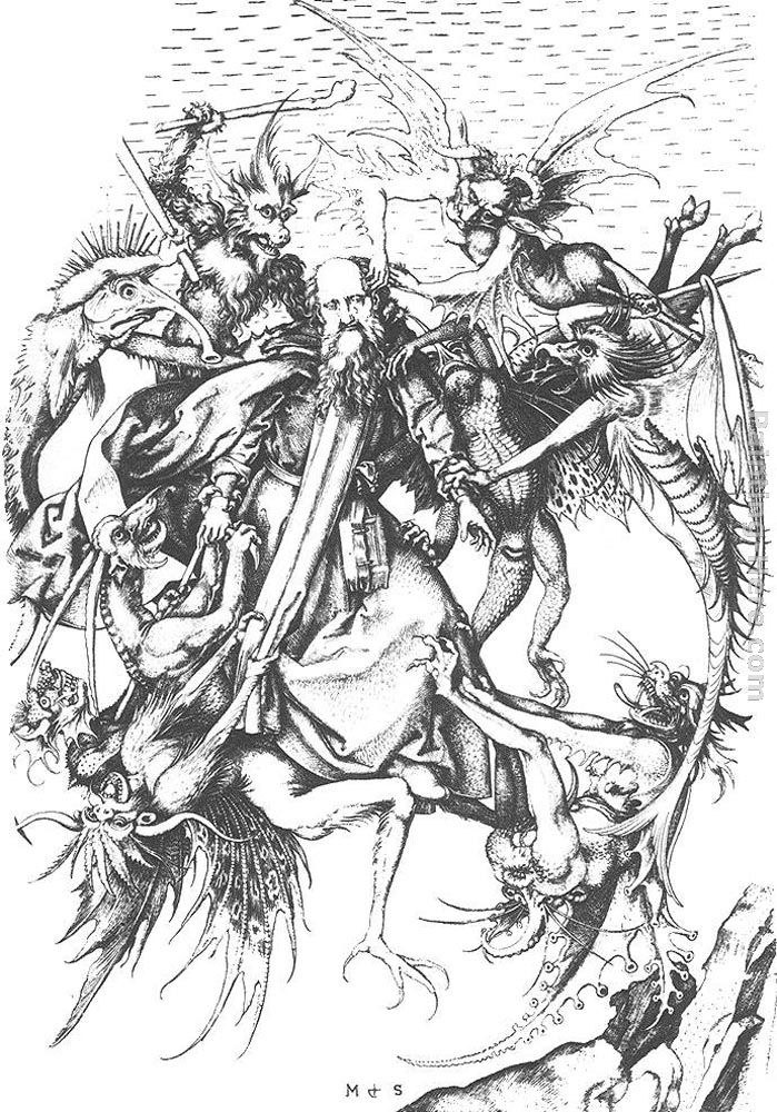 Martin Schongauer Temptation of St Anthony